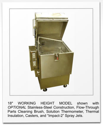 Roto-Jet Model RJ-100 Parts Washer  (in OPTIONAL Stainless Steel)